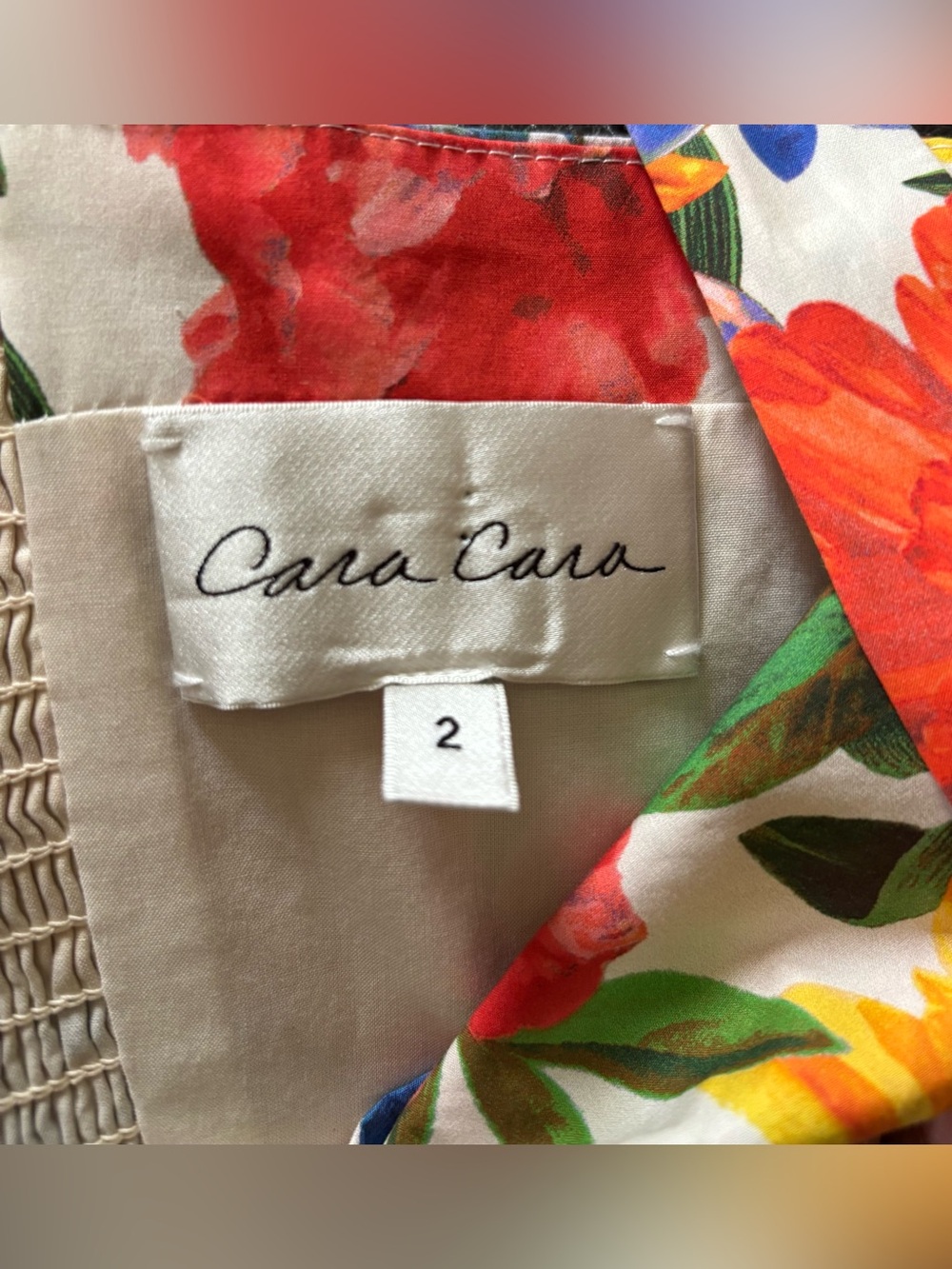 Cara Cara Laurel Floral Knotted Midi Dress  Size 2 - Picture 10 of 11